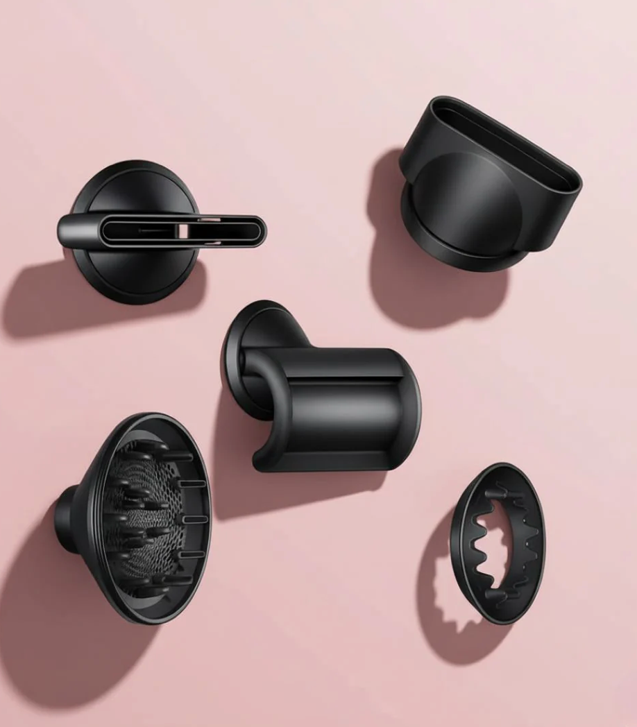 Secador Iónico Profesional + Set de 5 Accesorios de Regalo