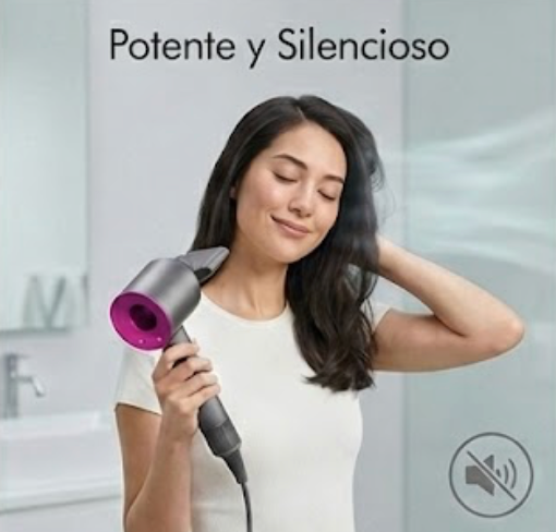 Secador Iónico Profesional + Set de 5 Accesorios de Regalo