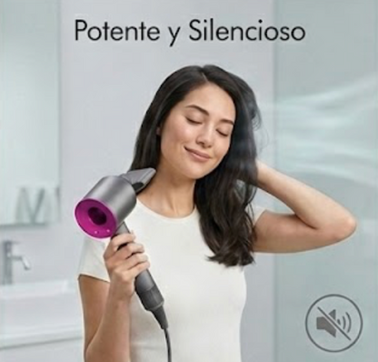 Secador Iónico Profesional + Set de 5 Accesorios de Regalo