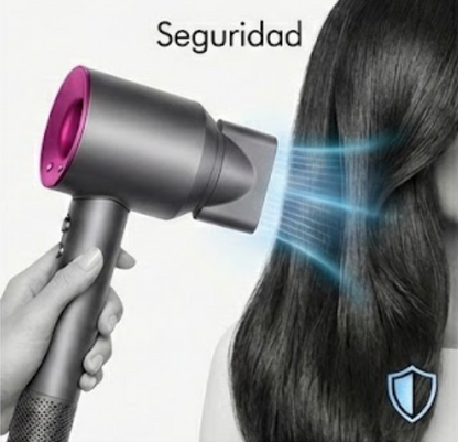 Secador Iónico Profesional + Set de 5 Accesorios de Regalo